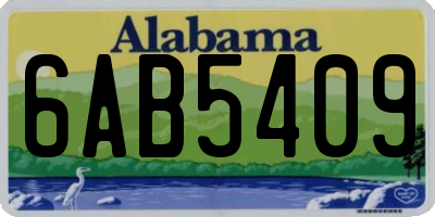 AL license plate 6AB5409