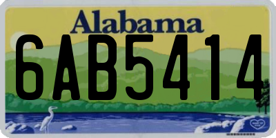 AL license plate 6AB5414