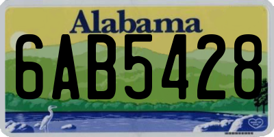 AL license plate 6AB5428