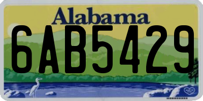 AL license plate 6AB5429