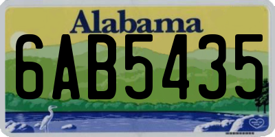 AL license plate 6AB5435