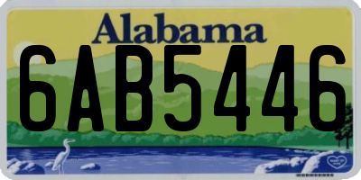 AL license plate 6AB5446