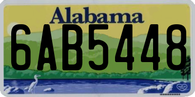 AL license plate 6AB5448