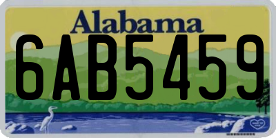 AL license plate 6AB5459