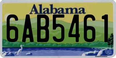 AL license plate 6AB5461