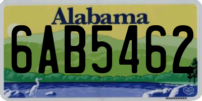 AL license plate 6AB5462
