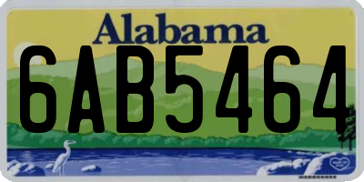 AL license plate 6AB5464