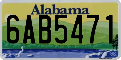 AL license plate 6AB5471