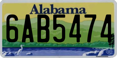 AL license plate 6AB5474