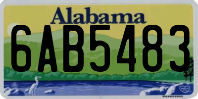 AL license plate 6AB5483