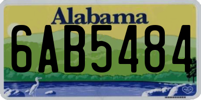 AL license plate 6AB5484