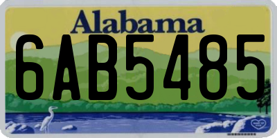 AL license plate 6AB5485