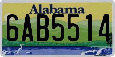 AL license plate 6AB5514