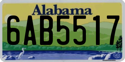 AL license plate 6AB5517