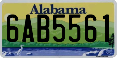 AL license plate 6AB5561