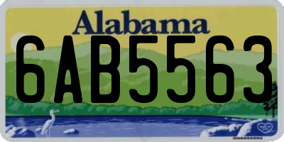 AL license plate 6AB5563