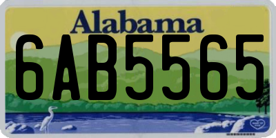 AL license plate 6AB5565