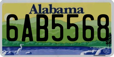 AL license plate 6AB5568