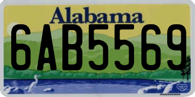 AL license plate 6AB5569