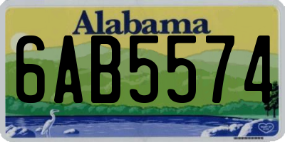 AL license plate 6AB5574