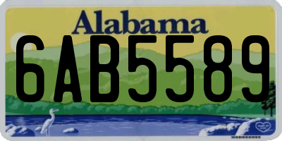 AL license plate 6AB5589