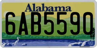 AL license plate 6AB5590