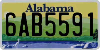 AL license plate 6AB5591