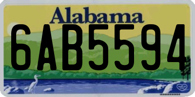 AL license plate 6AB5594