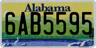 AL license plate 6AB5595