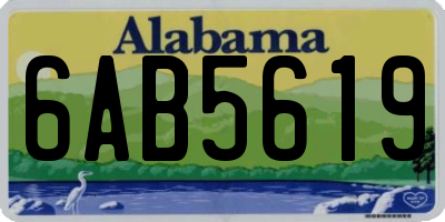 AL license plate 6AB5619