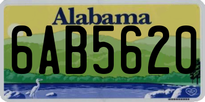 AL license plate 6AB5620