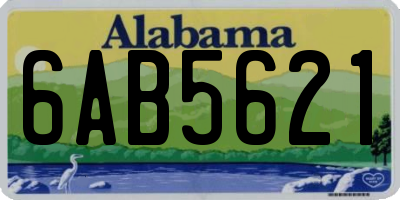 AL license plate 6AB5621