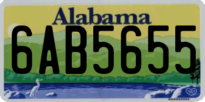 AL license plate 6AB5655