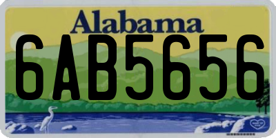 AL license plate 6AB5656