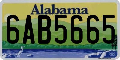 AL license plate 6AB5665