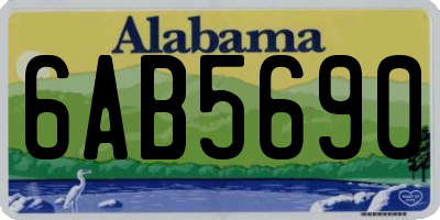 AL license plate 6AB5690