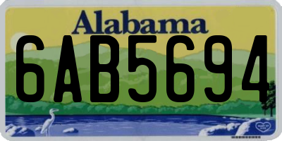 AL license plate 6AB5694