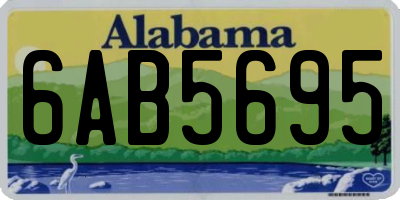 AL license plate 6AB5695