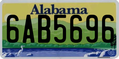 AL license plate 6AB5696