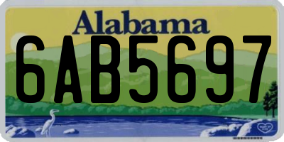 AL license plate 6AB5697