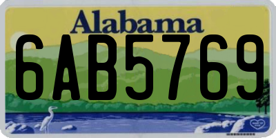 AL license plate 6AB5769