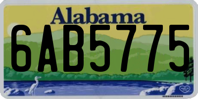 AL license plate 6AB5775