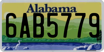 AL license plate 6AB5779