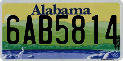 AL license plate 6AB5814