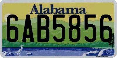 AL license plate 6AB5856