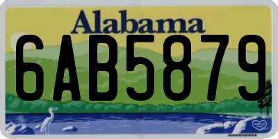 AL license plate 6AB5879