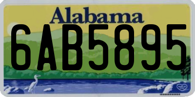 AL license plate 6AB5895
