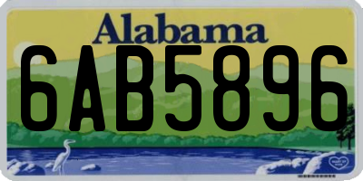 AL license plate 6AB5896
