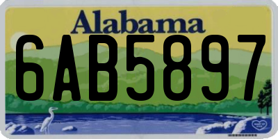 AL license plate 6AB5897
