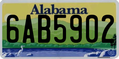 AL license plate 6AB5902